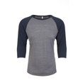 thumbnail image 1 of Next Level - Camiseta mangas ranglán 3/4 Tri-Blend para adultos unisex (Azul Marino Vintage/Premium Jaspeado), 1 of 2