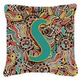 thumbnail image 1 of Carolines Treasures CJ2013-SPW1414 Lettre S Alphabet Tribal Rétro Initiale Coussin Décoratif en Toile, 1 of 4
