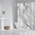 Clearance！EQWLJWE Vintage Grey Black Marble Shower Curtain 72Wx72H Inch