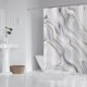 thumbnail image 5 of Fiudx Ofertas flash Artículos en oferta Cortina de ducha de poliéster, diseño y poliéster, dobladillo ponderado, juego de cortinas de ducha para baño, cortina de ducha de tinta moderna abstracta, 5 of 5