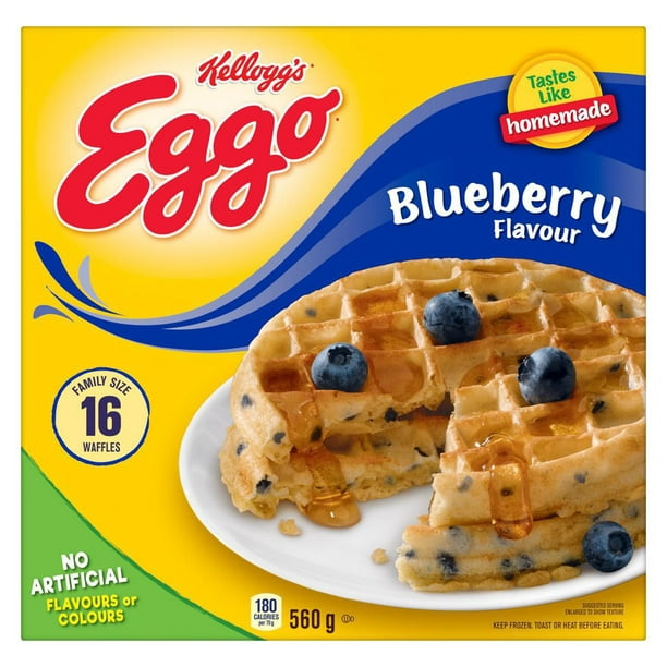 EGGO Blueberry Flavour Waffles, 560g (16 waffles), 560g, 16 waffles