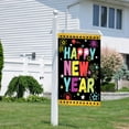 thumbnail image 5 of Happy New Year Garden Flags, 12x18 inch Winter Welcome Holiday Sign, All-Weather Yard Outdoor Decor for Seasonal Celebration, 5 of 7