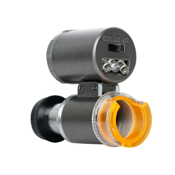 Lupa LED 60X Con Luz UV - Mini Microscopio Portátil