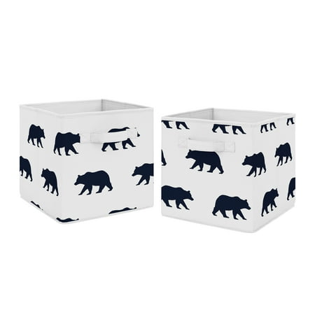 UPC: 0846480066170 | Big Bear Collection Foldable Fabric Storage Bins – Set of 2