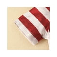 thumbnail image 5 of Bagilaanoe 2Pcs Infant Baby Girls 4th of July Outfits Independence Day USA American Flag Clothes Sets T-shirtFlared Pants, 5 of 8