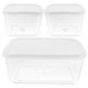 thumbnail image 4 of 3 contenedores para almacenar frutas y verduras en el refrigerador, organizadores con tapa., 4 of 5