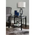 thumbnail image 6 of Powell Black Glass and Metal Indoor End Table Set, 2 Pieces, Black and Chrome, 6 of 8