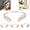 Pink, variant on Back-Worn Leaf Metal Headband for Women Girls,2025 Gold Leaf Hair Wrap, Elegant Headband for Wedding and Party Festivals and Daily Wear, Elegant Bridal Tiara for Back of Head (Pink)