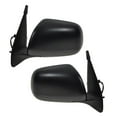 thumbnail image 2 of TRQ Power Matte Black Side Mirror Pair Set for 05-11 Toyota Tacoma Pickup Truck MRA04782, 2 of 3