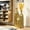 All-Gold, variant on Peispie Decorative Tall Metal Vases Set of 3, White & Gold Floor Vases with Honeycomb Texture, Modern Cylindrical Display Vases for Living Room and Entryway Decor