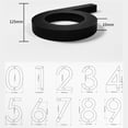 thumbnail image 2 of 5 inch Modern Floating Outdoor Mailbox House Numbers Black Shadow Home Address, 2 of 12