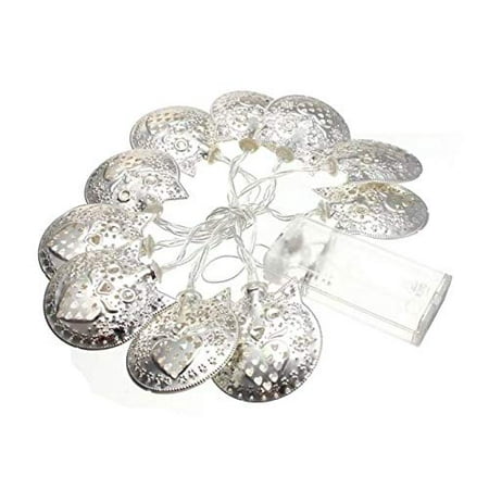 Owl Lights Patio LiYou Owl String Lights, 1.8M 10 LED Metal Owl String Lights LED Fairy Lights for Festival Christmas Halloween Party Wedding Decoration Battery Powered ()