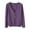 ZN-01 Purple, variant on Yubnlvae Women's Cardigan Women's Spring and Autumn Leisure Loose Solid Long Sleeve V Neck Button Knitted Soft Cardigan Coat