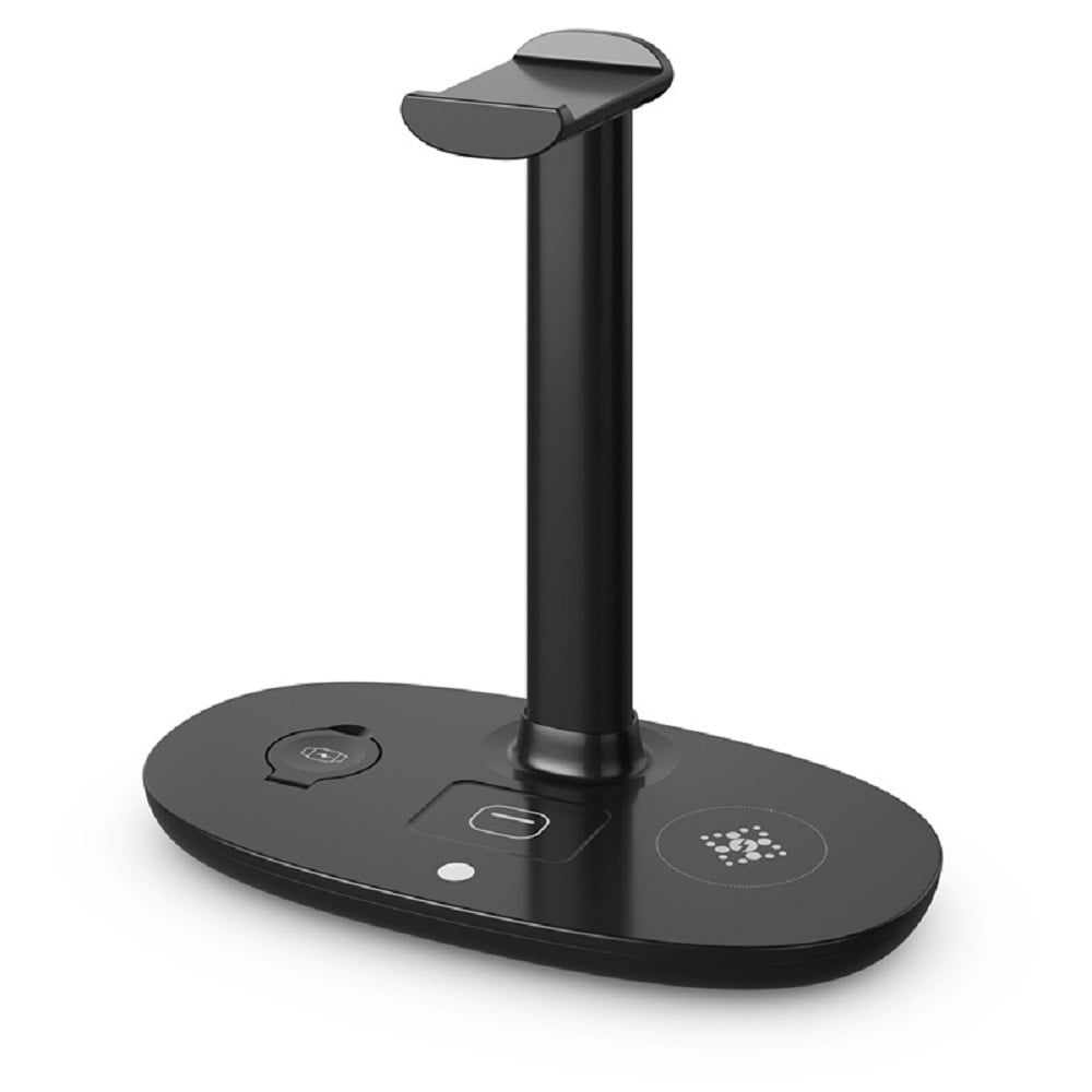 Headphone Stand Wireless Charger 4 in 1 Compatible with Apple iPhone, Watch, AirPods