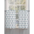 thumbnail image 5 of Blue Palm Trees 2 Panel Kitchen Curtains for Windows, Summer Botanical Tropical Plants Bathroom Privacy Curtain, Home Décor Window Treatment for Bedroom/Living Room 55"x45", 5 of 6