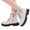 Z01-White, variant on Gaexia Girls Glitter Pearl Chain Boots British Style Leather Soft Sole Ankle Boots for Fall Winter Fashion Kids Footwear Comfortable Big Girls Shoes