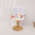 thumbnail image 2 of Baby Hats Toddler Summer Autumn Flower Prints Adjustable Sun Hat Red One Size, 2 of 7