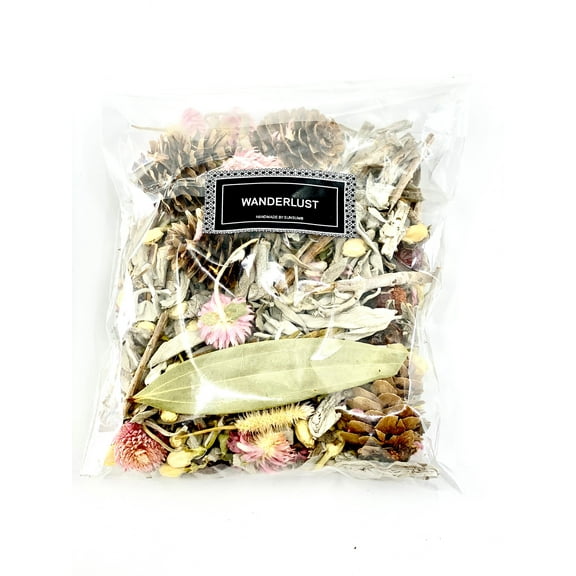 Wanderlust, Wildflower  Sage, Naturally Scented, Loose Dried Flowers, Flower Confetti, Potpourri, 2 oz