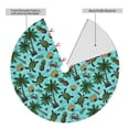 thumbnail image 2 of Lsque Pineapple Sea Turtle Print Christmas Tree Skirt, Tree Skirt with Ties or Velcro, Perfect for Holiday Decorations, Halloween, and New Year-48", 2 of 7