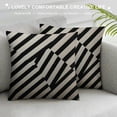 thumbnail image 3 of MLJA Pillow Cover Pattern Diagonal Lines Geometric Memphis Retro Trendy Textures Track Design Decorative Throw Pillow Case for Sofa Car Bding Decoration, 3 of 5