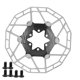 thumbnail image 1 of Pastillas de freno ultraligeras con rotor flotante de 160 mm para bicicletas de montaña y carretera (negras), 1 of 8
