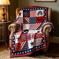 thumbnail image 6 of PureCasa Flag Star Patriotic Blankets Independence Day 4th of July Blanket Gifts, Ultral Soft Lightweight Flannel Blankets Throw for Home Sofa Bed Chair, 6 of 9