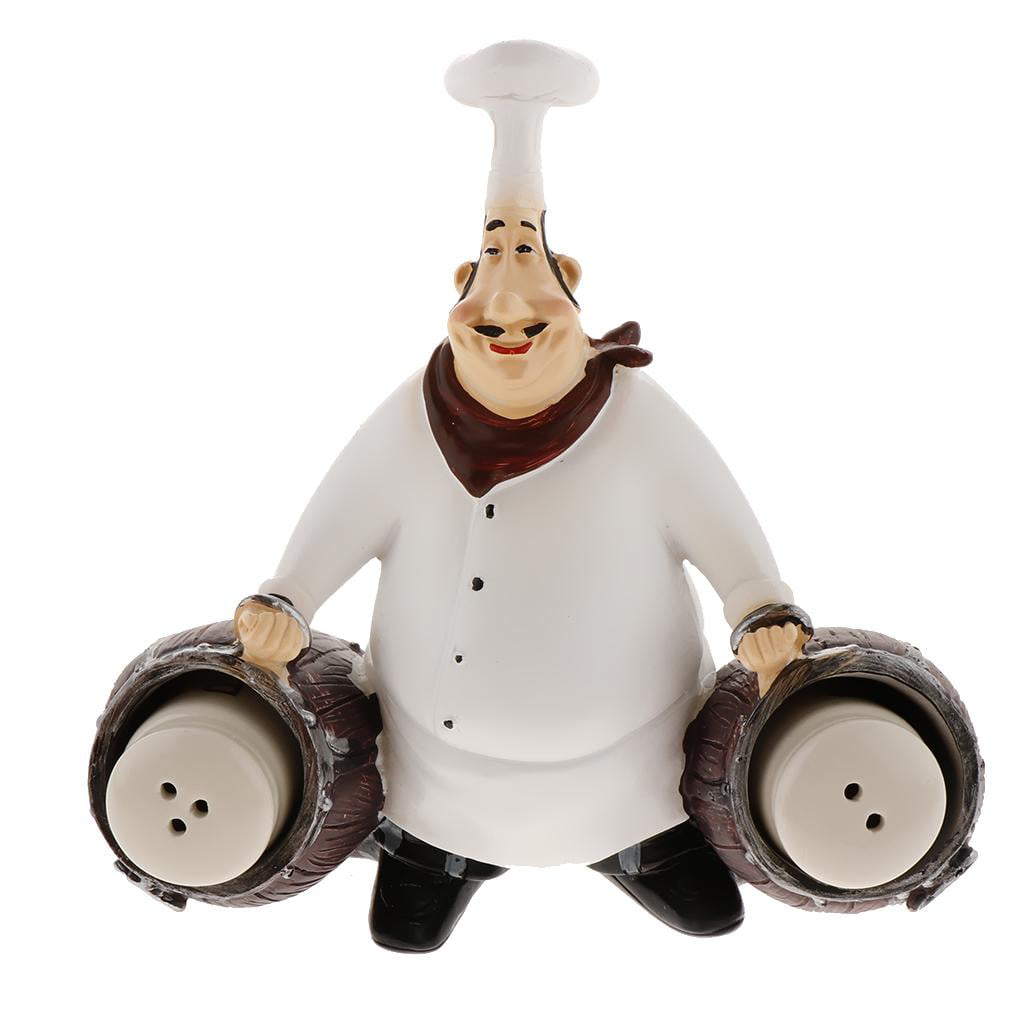 1Set of Chef Figurine Cook Chef Collectible Statues for Bistro Restaurant 