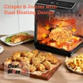thumbnail image 3 of Cosori - DualBlaze 6.8QT Smart Air Fryer Ceramic Coating - Dark Grey – OPEN BOX – Tested & Guaranteed, 3 of 4