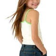 thumbnail image 5 of LJEFF Girls' Ribbed Cami Tank Top, Adorable Breathable Straps Cute Motif Kids Casual Summer Tops Green Size 3T, 5 of 5