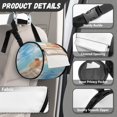 thumbnail image 6 of ZIATUBLE Beach Ocean Hanging Tissue Paper Holder Shells Towel Dispenser Cover with Smooth Zipper Roll Paper Towel Storage Case Easy to Clean Kitchen Paper Towel Holder Organizer, 6 of 7