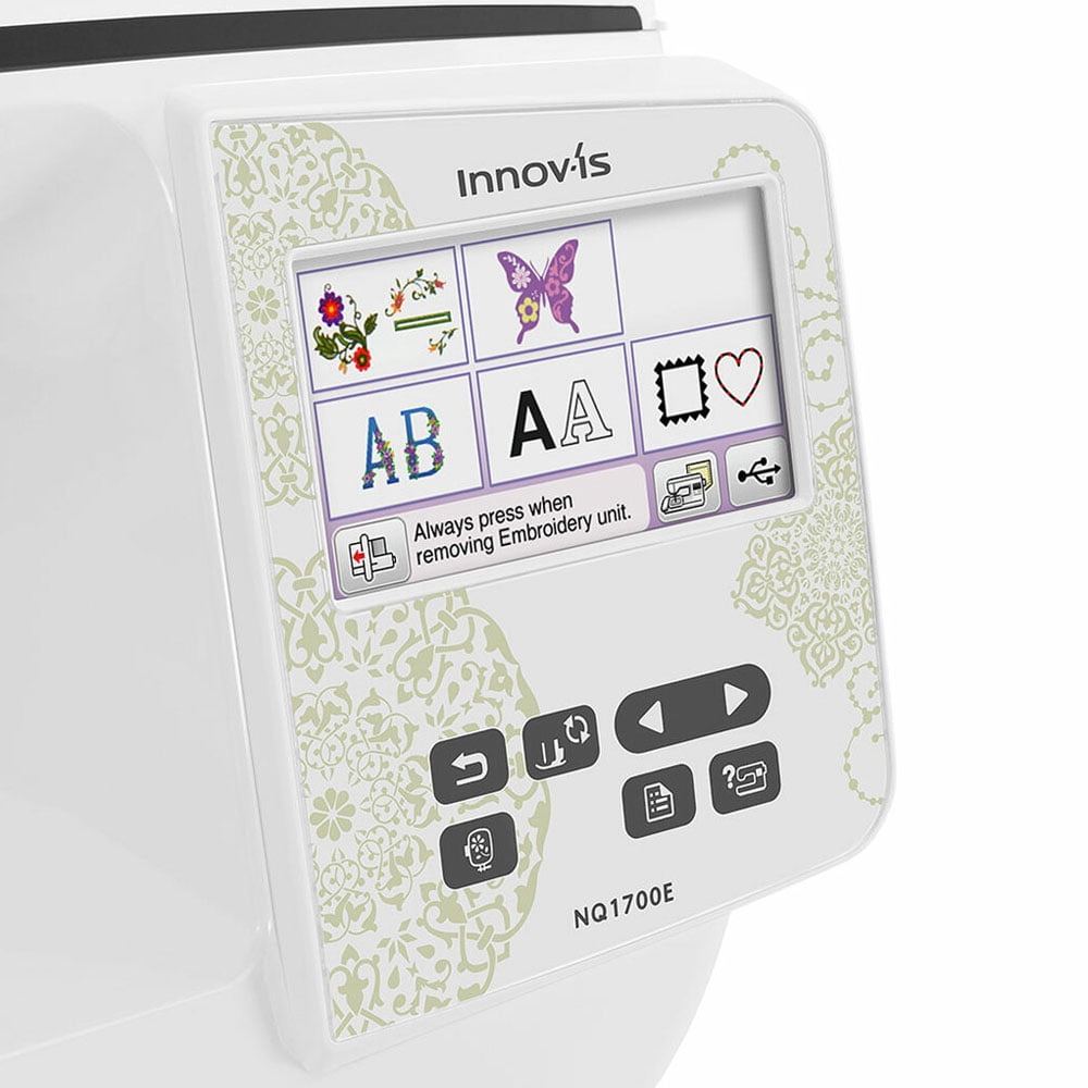 Brother NQ1700E Embroidery Machine + BES Lettering Software + 4" x 4" Hoop + 24 Spools of Thread