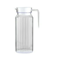 BMYJ Clear Acrylic Juice Dispenser Pot, BPA-Free Plastic Beverage Container for Hot/Cold Drinks, Commercial-Grade Bar & Home Kitchen Water Jug with Lid (4 Size Options) ﻿ ﻿