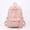 Pink, variant on White Quilted Bow Embroidery Backpack, Tassel Drawstring Casual Daypack