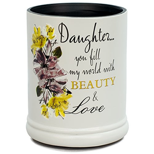 Daughter Beauty & Love Ceramic Stoneware Electric Large Jar Candle