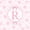 Pink R, variant on spefrowx Princess Bow Letter R Twin Sheets for Kids, Pink Stripe Heart Print Bedding, 3 Pieces, 1 Flat Sheet, 1 Fitted Sheet and 1 Pillowcase