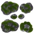 thumbnail image 1 of 1 conjunto de piedras artificiales decoración de musgo decoración verde para terrarios jardines de hadas manejo y proyectos de bricolaje jardín doméstico, 1 of 7