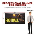 thumbnail image 2 of Football Large Banners and Signs for Outdoor by DreamController-Polyester Banner with 4 Holes for Easy Hang Indoor & Outdoor| 4x2 Feet UV & Water Resistant HD Banner| Made in USA, 2 of 6