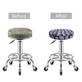 thumbnail image 5 of Logiee crystal flower Skull Print Stool Covers Round,Bar Stool Covers,Watedrproof Stool Slipcover with Elastic,Stool Cushion,Round Bar Stool Seat Covers for Bar Round Chair-12 inch, 5 of 7