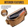 thumbnail image 3 of Bandolera Carhartt Durable Brown con funda para portátil de 15 pulgadas, 3 of 6