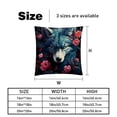 thumbnail image 5 of Wolf Pillows Set of 2 | Decorative Covers Pillows with Unique Patterns | Available in 16x16, 18x18, and 20x20 Inches | for Home Decor and Gifting, 5 of 6