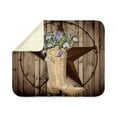 thumbnail image 4 of CafePress - Western Country Barnwo - Sherpa Fleece Throw Blanket 60" x 50", 4 of 5