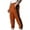 Orange, variant on WREESH Men's Jogger Sweatpants Color-Matching Pockets Corset Pull Rope Fashion Casual Comfort Pants Khaki