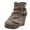 Khaki, variant on Platform Wedge Boots for Women Vintage Slouchy High Heels Ankle Booties Short Boots