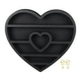 thumbnail image 2 of Wooden Floating Shelf, Mechanical Engraving Wooden  Display Shelf Heart Shape  For Restaurant For Living Room, 2 of 8
