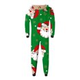 thumbnail image 3 of Odeerbi Christmas Onesie Pajamas for Family Holiday Sleep Jumpsuit Long Sleeve Family Christmas Pajamas Matching Sets Dad Printed Home Clothes Sleepwear Xmas Family Matching PJs Set Green, 3 of 5