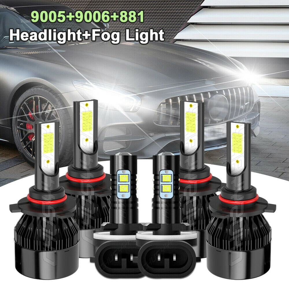 H11 LED Headlight Kit Plug&Play 6K for Chevrolet Monte Carlo 2006-2007 Fog Light 