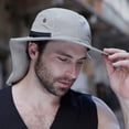 thumbnail image 3 of Casquette de Protection anti-UV Réglable à Large Bord pour Hommes Chapeau de Soleil d'Été, 3 of 6