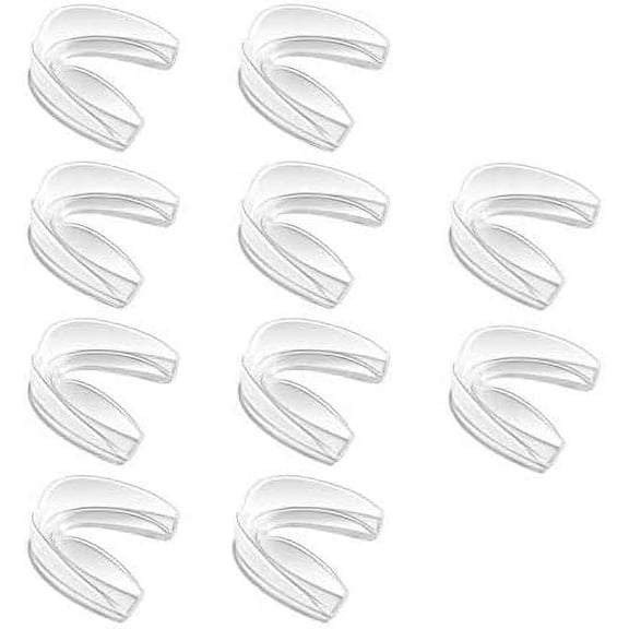 Mouth Guard Sports, 10 Pack Athletic Mouth Guards, Professional Moldable Youth Mouthguard for Maximum Protection, Customizable for Comfort(12 Years or Older)