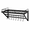 23.8"L x 11.8"W x 10.2"H, variant on Wall Mounted Pot Rack, 30 Inch Kitchen Pot and Pan Organizer with Top Shelf, Dual Hanging Rails and 12 Removable S Hooks