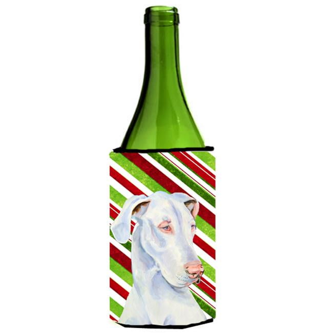 Great Dane Candy Cane Holiday Christmas Wine bottle sleeve Hugger 24